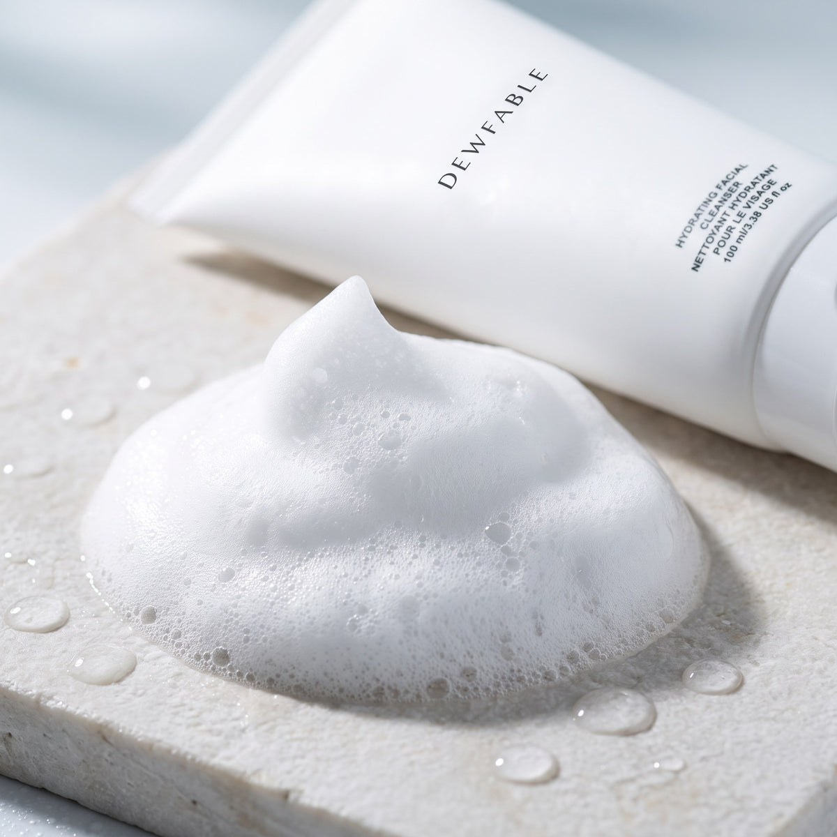 Soft lather of Hydrating Facial Cleanser