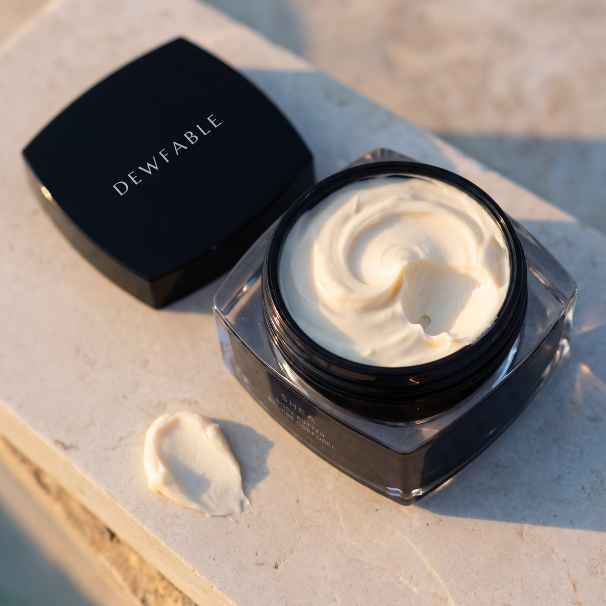 Open jar of whipped Shea Body Butter