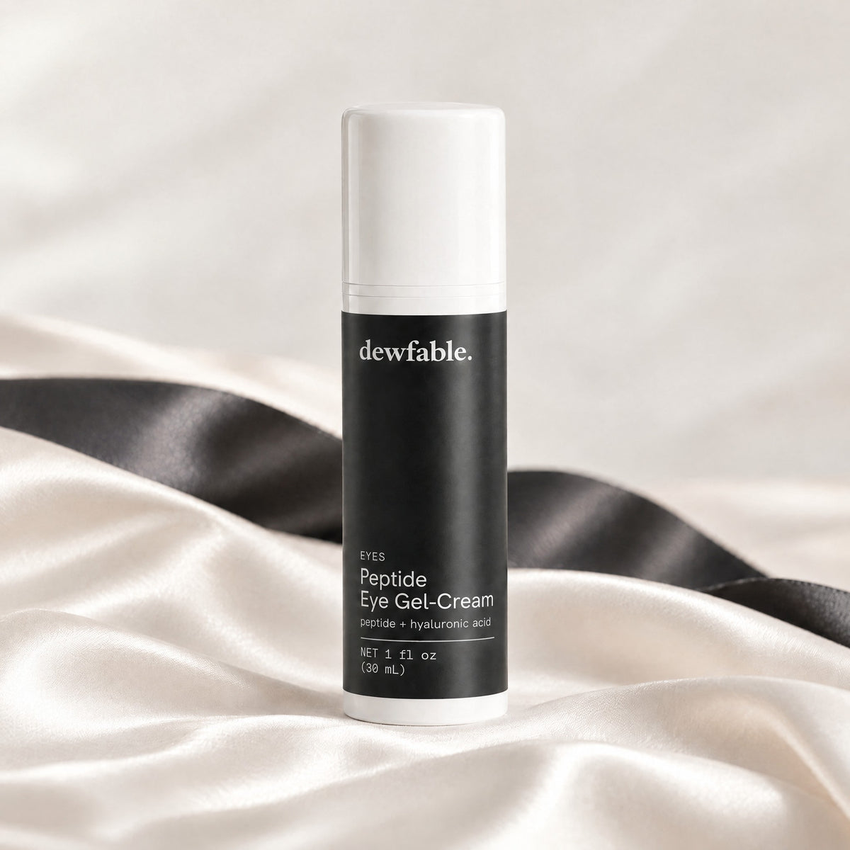 dewfable. Peptide Eye Gel-Cream, front of the bottle